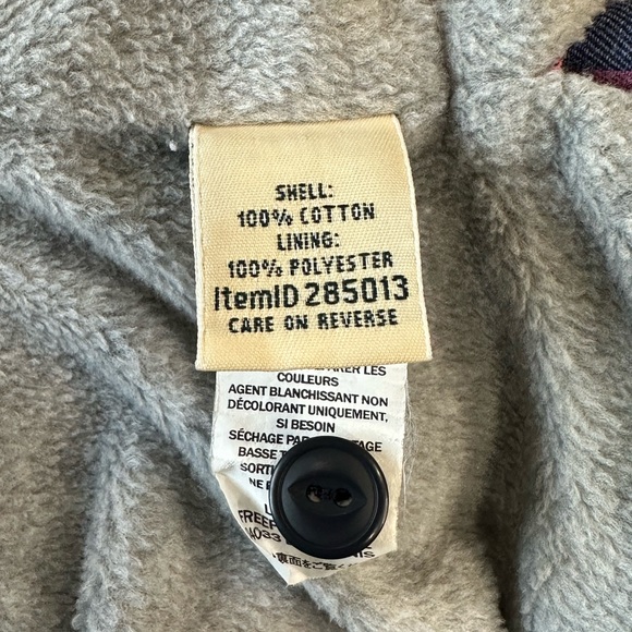 L.L.Bean Women’s Button-Up Fleece-Lined Flannel Shirt Jacket Large - Picture 6 of 7